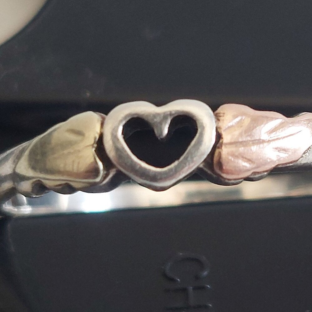Vintage Black Hills Gold Sterling with 12k gold leaves
